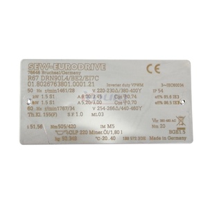 Nuevo Motor de Engranajes Helicoidales EURODRIVE R67 DRN90L4/BE2/EI7C 1.5KW IE3 Original con Codificador - Product Image 4