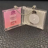 Mini NFC CD Schlüssel bund Acryl Disc NFC Schallplatte Charm CD Fall Schlüssel bund NFC Album Musik Schlüssel bund
