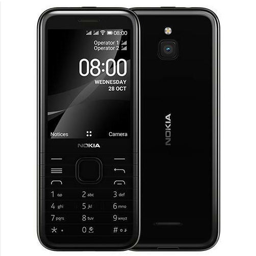 Keypad Phone for NOKIA 8000 Mobile Phone Dual-sim 2G Classic Low Price Wholesale Bar Feature Cellphone Good Quality