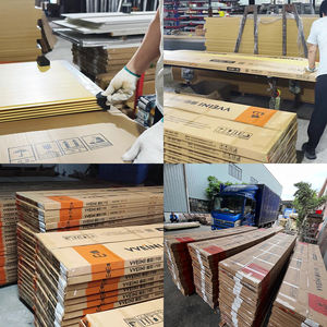 Panneaux muraux en couleur mentale à effet d'ondulation d'eau, décoration intérieure, panneau mural en WPC pour les zones commerciales - Product Image 6