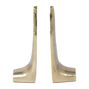 Fermalibri Decorativi in Metallo dal Design Moderno per Arredamento Casa e Ufficio, Finitura Elegante in Oro - Product Image 1