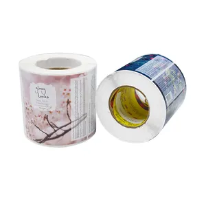 Glossy Strong Adhesive PE Full Color Printing Vinyl labels and Cosmetic Stickers