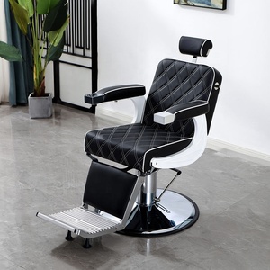 Sillón <span class=keywords><strong>de</strong></span> Barbería Ajustable con Respaldo <span class=keywords><strong>de</strong></span> Cuero Cómodo, Apto para Peluquerías y Barberías, Duradero y Fácil <span class=keywords><strong>de</strong></span> Limpiar - Product Image 2