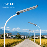 Lampadaire solaire LED tout-en-un IP66 100W/200W pour autoroute, extérieur, télécommande, batterie, DC, mural, alliage d'aluminium, garantie 5 ans