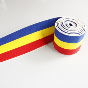 Supply Golden Supplier Yellow Elastic Rubber Band Reasonable Price Elastic Band Polyester 1.5 <strong>Inch</strong> Striped Elastic - Product Image 6
