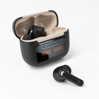 AGM BUDS 9 headphone cerdas sentuh 500mAh BT 5.4 TWS ANC ENC penghilang kebisingan tampilan LED/Digital Earphone nirkabel