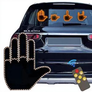 Bande lumineuse LED pour voiture avec télécommande, symbole du geste du majeur, lumière d'avertissement ambre automatique pour freinage, 12V, garantie 1 an - Product Image 3