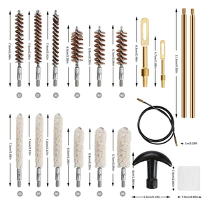 20 pcs phổ 9mm Súng làm sạch <span class=keywords><strong>Kit</strong></span> làm sạch vải hiệu quả làm sạch <span class=keywords><strong>Kit</strong></span> - Product Image 3