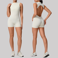 Combinaisons une pièce push-up pour femmes 2026, shorts échancrés froncés aux fesses, séchage rapide, tenues de fitness et de yoga