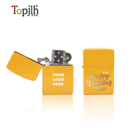 Briquet de sublimation Topjlh coloré pour cigarettes, portable, personnalisable avec logo imprimé sur la surface, en stock
