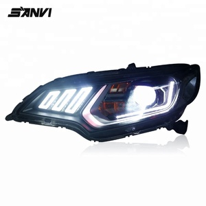 5500K 35W Hella 5 Blue Film Lens Dual Optical Lens Headlight with HID Bulb and Ballast Assembly for Honda Fit 2014-2018 - Product Image 2