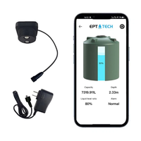 Sensor Level Ultrasonik WiFi EPTTECH Smart TLC2326-ESP dengan Modul ESP untuk Pemantauan Tangki Air, Minyak, Bahan Bakar, dan Penyimpanan Cairan
