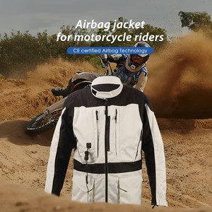 Blouson Moto Airbag Unisexe Grande Taille Imperméable Coupe-Vent Respirant en Oxford 600D à Séchage Rapide avec Système de Protection Intégré - Product Image 1
