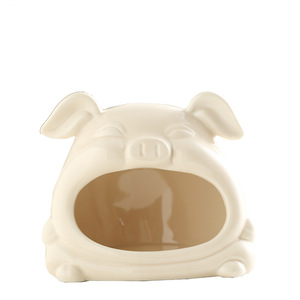 Maison en céramique Lucky Pig pour hamster, nid d'été rafraîchissant, utilisable en toutes saisons - Product Image 5
