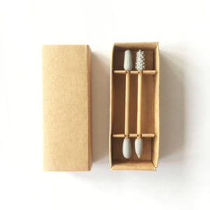 <span class=keywords><strong>Coton</strong></span>-<span class=keywords><strong>tige</strong></span> en <span class=keywords><strong>silicone</strong></span> réutilisable à tête ronde nettoyage d'oreille jetable recyclable deux ensembles de nettoyants d'oreille cosmétiques - Product Image 2