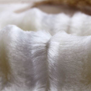 Accepter la personnalisation <span class=keywords><strong>Tissu</strong></span> gaufré en velours mélangé de polyester acrylique imité fourrures bon marché pour doublure ou manteau de veste - Product Image 5