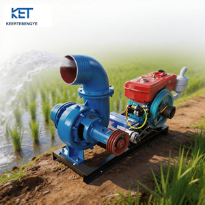 Bomba de agua móvil de irrigación de 6 pulgadas, diésel, de una etapa, de alta presión, de flujo mixto tipo caracol, 15KW, 12/14 pulgadas - Product Image 1