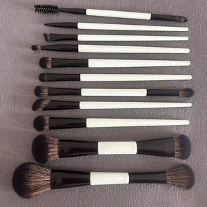 Ensemble de <span class=keywords><strong>11</strong></span> pinceaux de maquillage de luxe double face, bleu personnalisé, outil de maquillage haut de gamme à double tête, nouvelle arrivée - Product Image 5