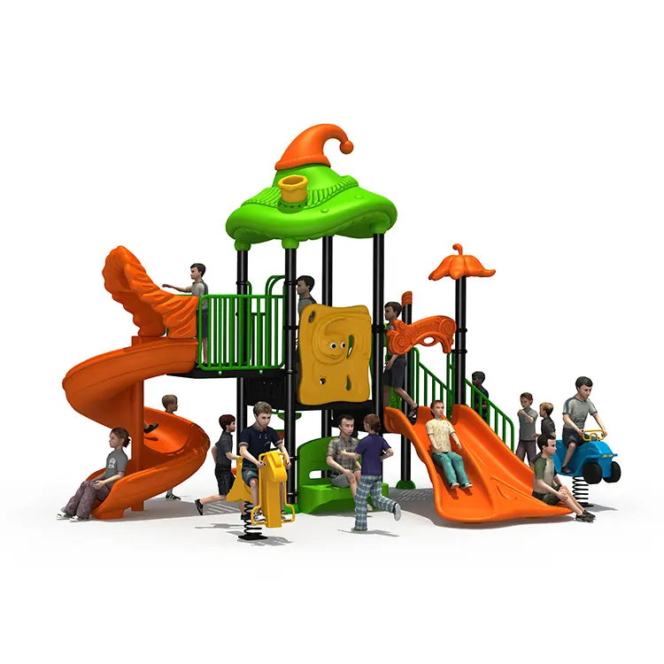 Plastic Multifunctional Children Slides Playground Equipment Outdoor For Sports And Recreation