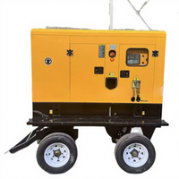 Groupe électrogène diesel mobile sur remorque CHENKAI 30/50/100 kW 400 V 50 Hz, silencieux, pour travaux extérieurs, avec AVR