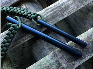 Encendedor de fuego de magnesio para emergencias en camping, resistente a la intemperie, de 12.7*127mm, con varilla de ferrocerio y cordón de paracord de supervivencia. - Product Image 2