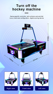 Bán chạy nhất trong nhà giải trí khúc côn cầu trên không Máy trò chơi Ice Star Air Hockey bảng vé ra 2-4 người chơi nhiều bóng khúc côn cầu bảng - Product Image 6