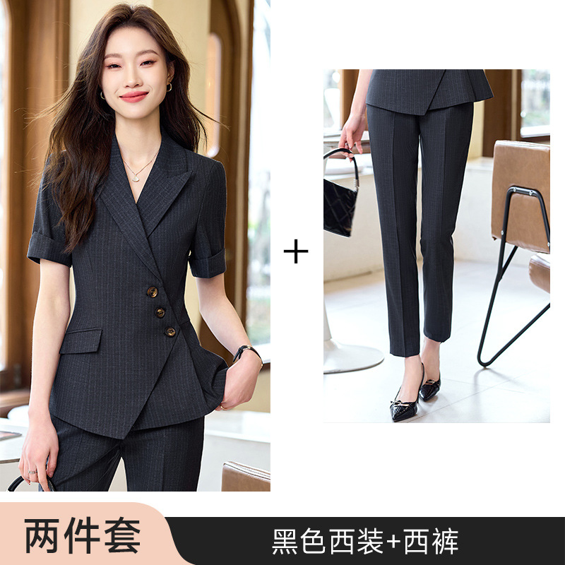Black suit trousers