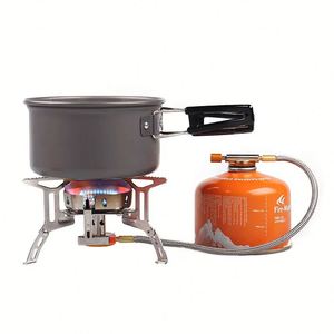 Réchaud à gaz extérieur à brûleur unique avec pot, produits de camping et de randonnée - Product Image 4