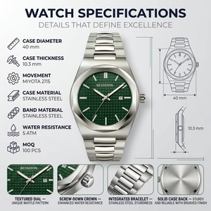 Proveedor OEM, Diseña tus Mejores Relojes para Hombre, Fabricantes en China, Relojes Personalizados, Fabricación en China, Relojes de Moda - Product Image 2