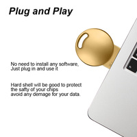 Flashdisk Metal Personalisasi 4GB-128GB Logo Kustom Antarmuka USB 2.0 Garansi 1 Tahun Chip Flash Kelas-A Kemasan Poly Bag