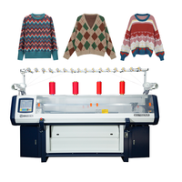 Machine à tricoter informatisée à double système pour pulls en jacquard