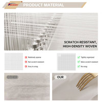ARODDY Panneaux lumineux semi-transparents Rouleaux de tissu Rideau blanc Voile de luxe Rideaux en lin transparent
