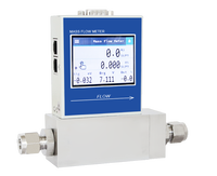 Controlador/Medidor de Flujo Másico de Acero Inoxidable de Alta Precisión +/-0.5% para Aire/Gas, Marca ACCU, OEM Disponible