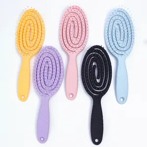 Hot sale oval Cushion Brushmosquito coil comb detangling massage hair brush cepillo tangle with ABS handle