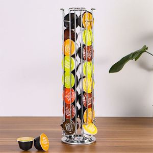 Compatible con <span class=keywords><strong>Dolce</strong></span> <span class=keywords><strong>Gusto</strong></span>, 32 Uds., cápsula de café, cápsula de café, soporte de almacenamiento de Metal, soporte para estante - Product Image 4