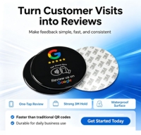 Carte de visite professionnelle personnalisée avec logo, mini-étiquette, format standard, carte de commentaires Google, époxy, RFID 213/215/216 13.56MHz NFC, étanche