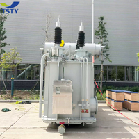 Transformateur de puissance principal triphasé TSTY haute efficacité 50 MVA 27,5 kV 110 kV, transformateur immergé dans l'huile pour centrale électrique haute tension