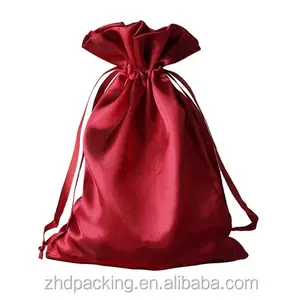 Bag Logo Shopping Custom Printing Pouch Silk Big Packaging Satin Bags