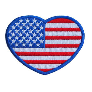 แผ่นผ้าปักลายรูปหัวใจสำหรับเสื้อผ้าแบบทำมือชุดหมวก<span class=keywords><strong>กางเกง</strong></span>รองเท้าเหล็กบนสหรัฐอเมริกาสหรัฐอเมริกา - Product Image 4