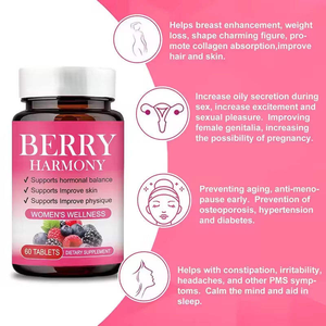 Reguladores Hormonales de Alta Calidad para Mujeres, Berry Harmony y Extracto de Brotes de Soja para la Salud Femenina - Product Image 3