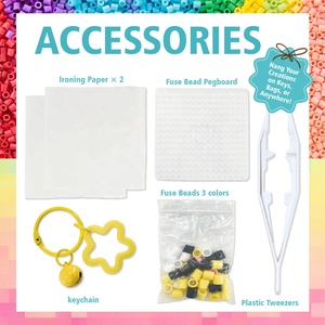 Kit de perles thermocollantes miniatures de 10 mm <span class=keywords><strong>pour</strong></span> adultes, 4 couleurs, ensemble de création de <span class=keywords><strong>Pixel</strong></span> <span class=keywords><strong>Art</strong></span>, perles de repassage durables <span class=keywords><strong>pour</strong></span> des designs 3D - Product Image 5