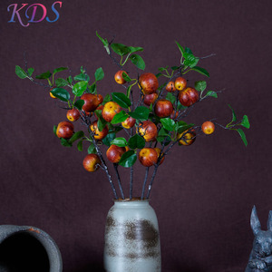 Planta Artificial, naranja, Árbol frutal, flor de imitación y plantas, manzana roja, decoración de Granada para el hogar, árbol de Navidad - Product Image 4