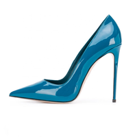 Escarpins à bout pointu pour femmes, talons aiguilles, cuir véritable, marque célèbre, design personnalisé, prix de gros