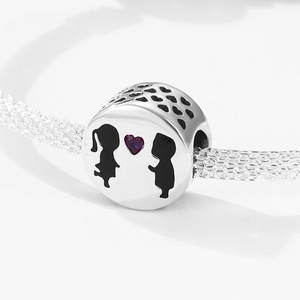 Pulsera de cuentas de Plata de Ley 925 DIY, colgante Original <span class=keywords><strong>para</strong></span> mamá, bebé, madre embarazada, regalo <span class=keywords><strong>para</strong></span> el Día de la madre con piedra de circón - Product Image 4