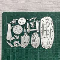 Matrice de découpe et d'embossage en métal en forme d'animal de dessin animé pour la création de cartes, de scrapbooking et de décorations artisanales DIY