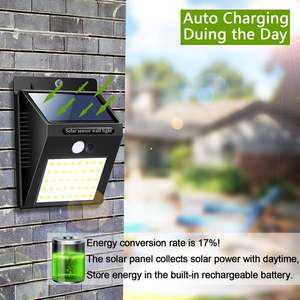 30 <b>LED</b> Solar Battery Powered <b>Led</b> Outdoor Wall <b>Lights</b> Interaction Sconce Lamp With <b>Motion</b> <b>Sensor</b> WADE-JS024 Solar Wall <b>Light</b> WADE - Product Image 4
