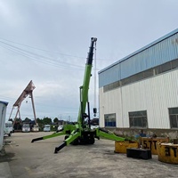 Grue araignée électrique/diesel Sipaite 10 tonnes avec système hydraulique, commande à distance, hauteur de levage 21 m et portée 19 m