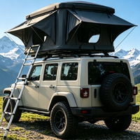 Tente de véhicule portable à déploiement rapide en ABS rigide pour SUV compact, idéale pour les sorties du week-end et les voyages d'été