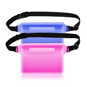 Hot Selling Promotional <b>Gift</b> Phone Waterproof Waist Swimming Bag Sublimation Blank Side Pvc Transparent Waist Bag - Product Image 3