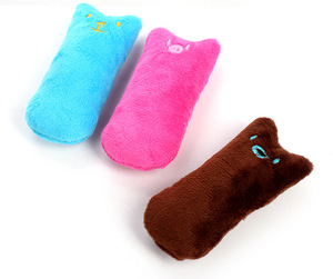 צעצוע חתולים אקולוגי מבד בצורת חיה חמודה, צעצוע אינטראקטיבי לאצבעות לחתולים שובבים, צעצוע חיות מחמד קטנות ויפות - Product Image 5